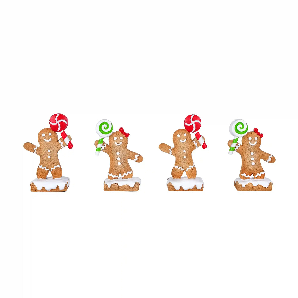 4-Piece Gingerbread Cookie Card Holders