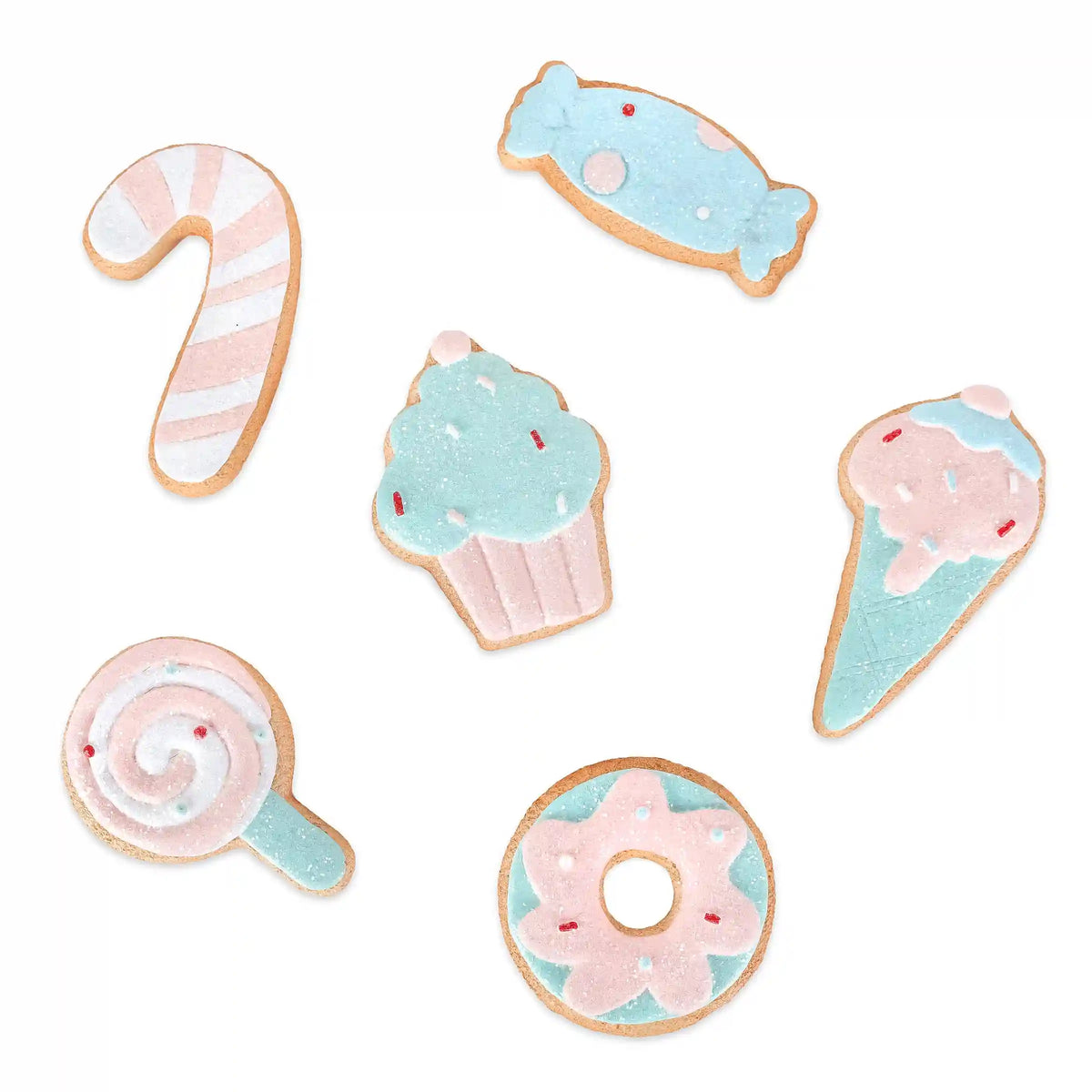 6-Piece Gingerbread Cookie Table Ornaments