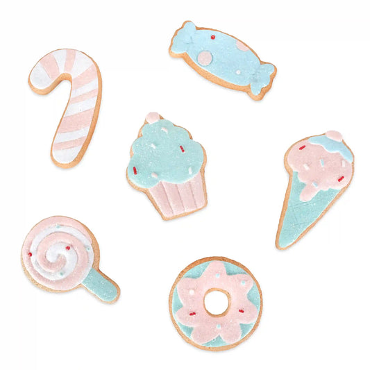 6-Piece Gingerbread Cookie Table Ornaments