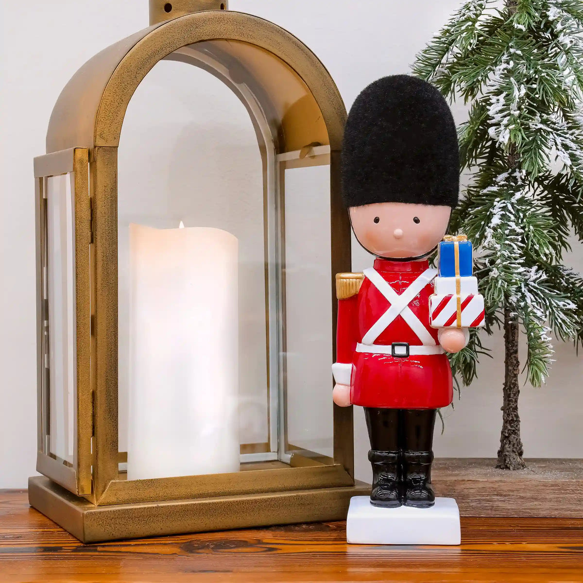 11 in. Christmas Soldier with Gifts