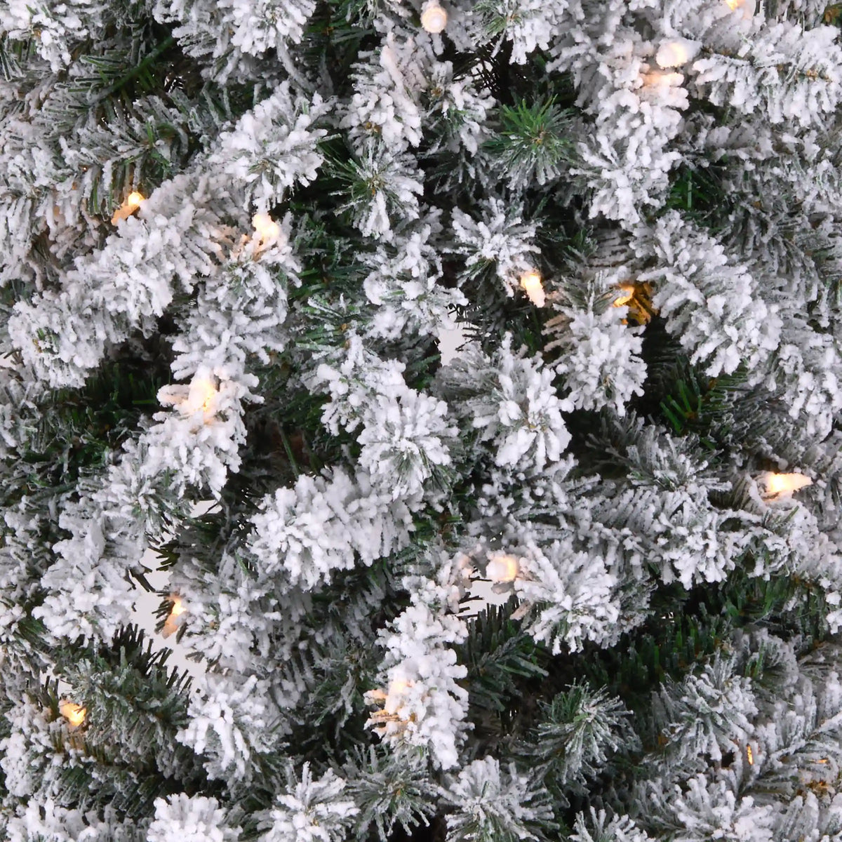 6.5 ft. Pre-Lit Snowy Grand Alpine Pencil Slim Tree with Clear Lights, Plug-In