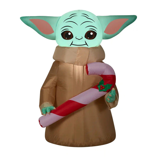 3.5 ft. Inflatable Baby Yoda with LED Lights, Plug-In