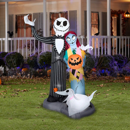 6 ft. Halloween Jack Skellington and Friends Inflatable Decoration