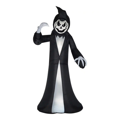 9.5 ft. Halloween Turning Head Reaper Inflatable and Animated Decoration, Plug-In