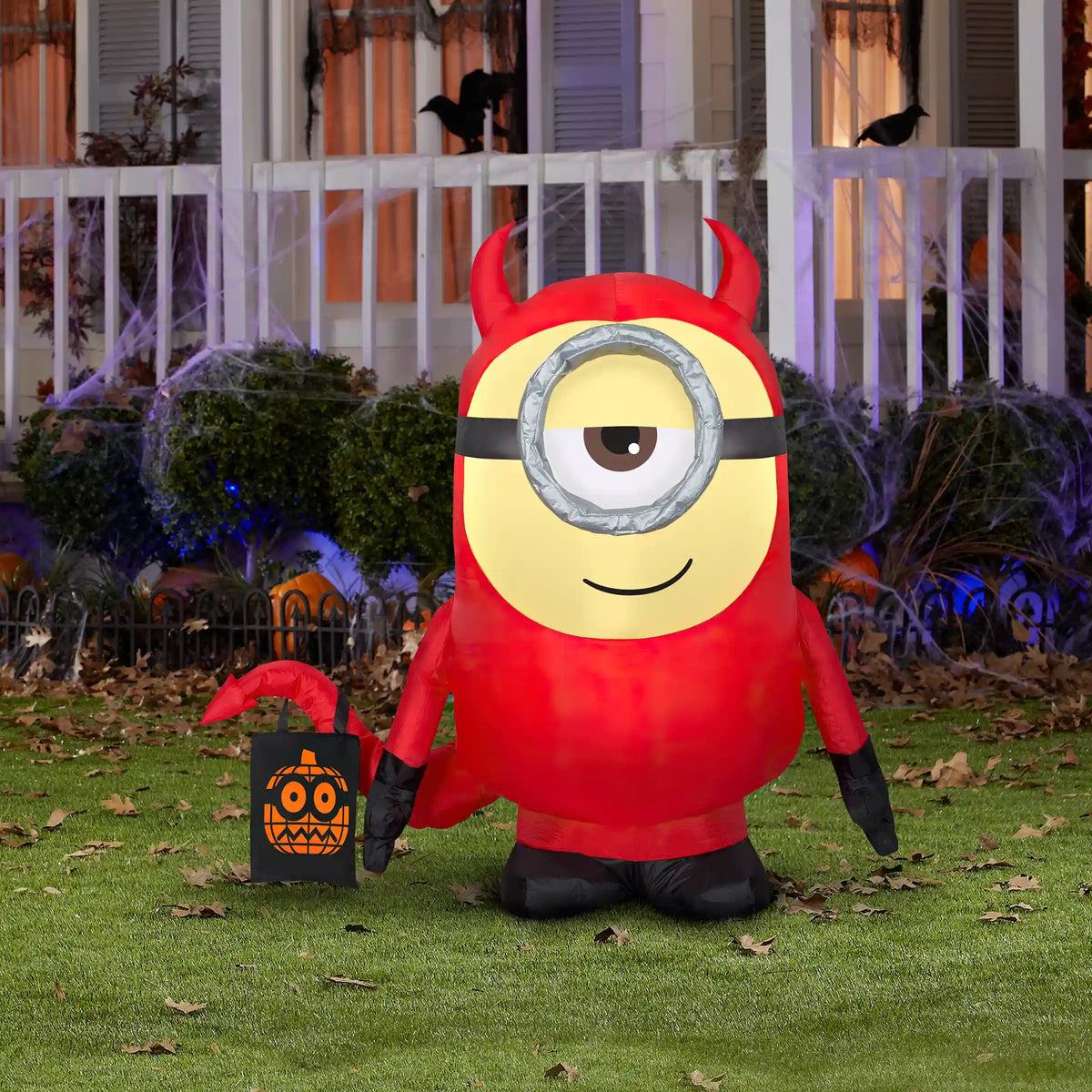 42 in. Halloween Minion Dave Inflatable Decoration, Plug-In