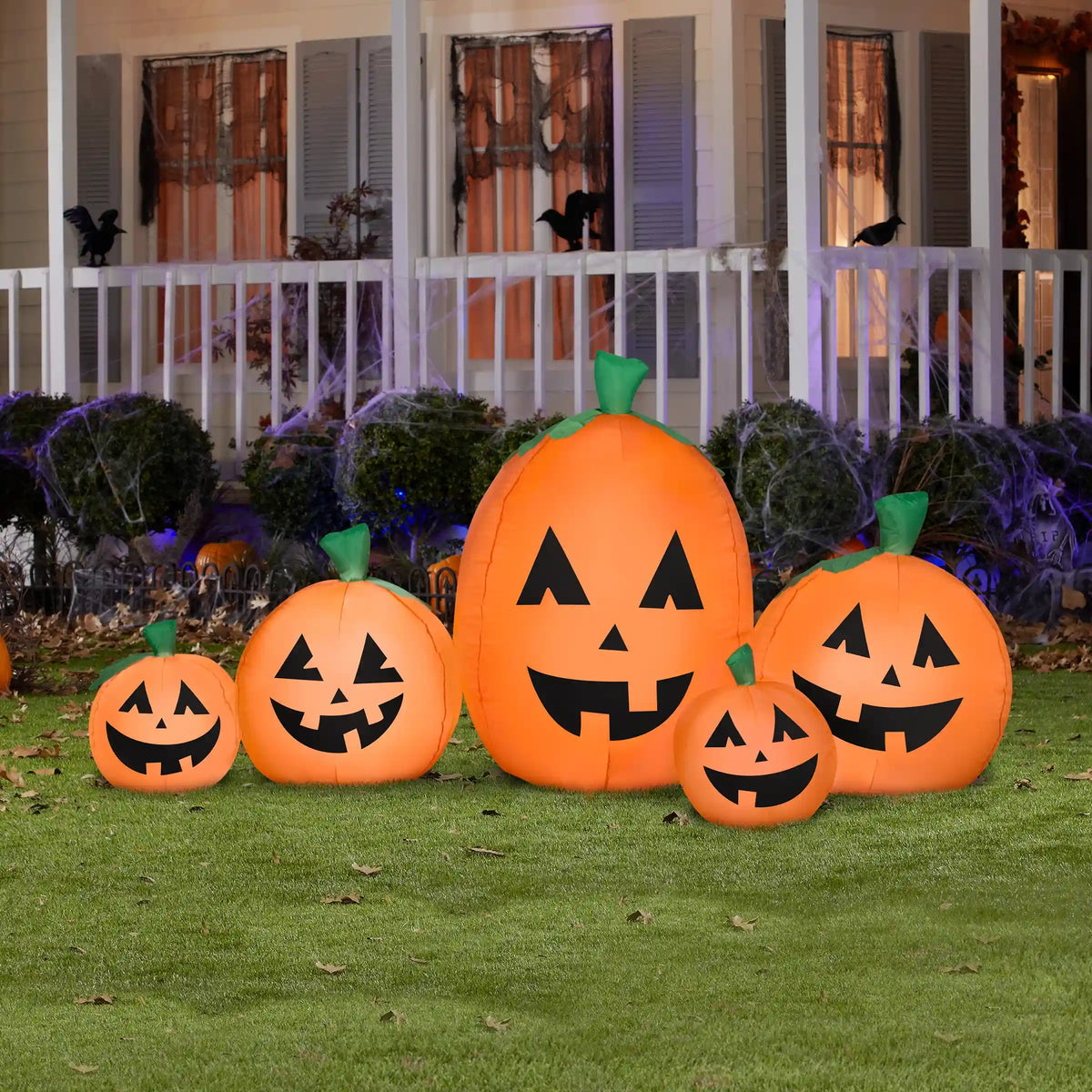 7 ft. Halloween Pumpkin Patch Airblown Inflatable Decoration, Plug-In