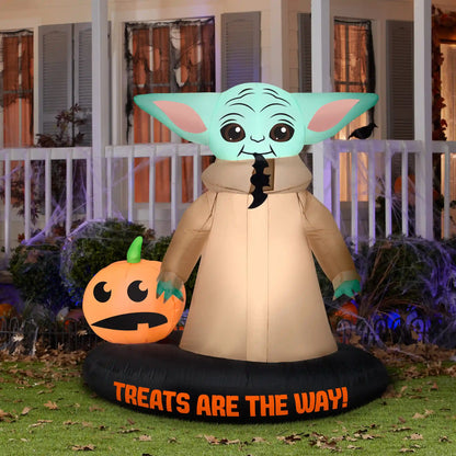 78 in. Halloween Mandalorian Inflatable Decoration, Plug-In