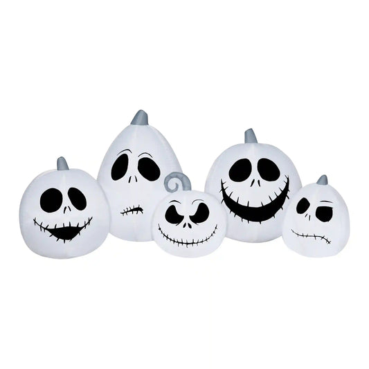 90 in. Halloween Jack Skellington Skulls Inflatable Decoration