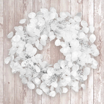 24 in. Winter Frost White Wreath