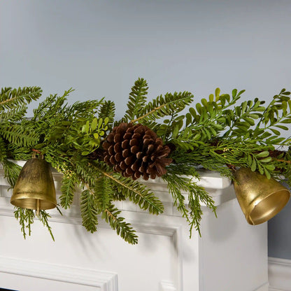 6 ft. Christmas Bells Pine Garland