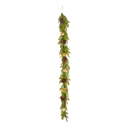 6 ft. Christmas Bells Pine Garland