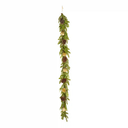 6 ft. Christmas Bells Pine Garland