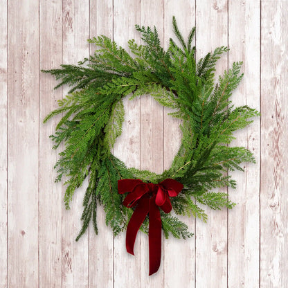 24 in. Christmas Cottage Wreath