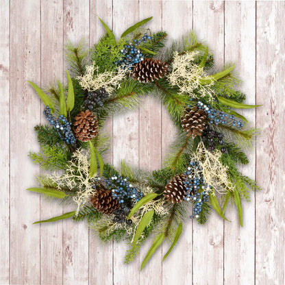 24 in. Blueberry Fields Wreath