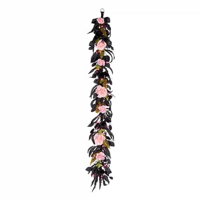 6 ft. Halloween Cute and Creep Garland with LED Lights