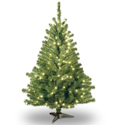 4 ft. Pre-Lit Kincaid Spruce Tree with Clear Lights, Plug-In