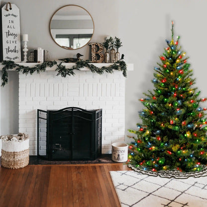 6 ft. Pre-Lit Kincaid Spruce Tree with Multicolor Lights, Plug-In
