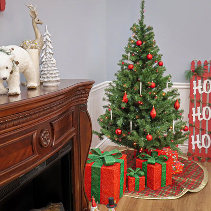 6 ft. Pre-Lit Kincaid Spruce Tree with Multicolor Lights, Plug-In