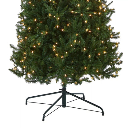 10 ft. Pre-Lit Kingswood Fir Pencil Slim Tree with Clear Lights, Plug-In