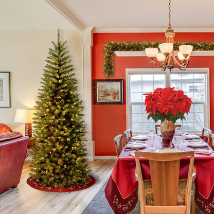 6 ft. Pre-Lit Kingswood Fir Pencil Tree with Clear Lights, Plug-In