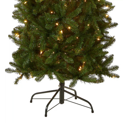 6 ft. Pre-Lit Kingswood Fir Pencil Tree with Clear Lights, Plug-In