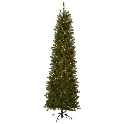 6 ft. Pre-Lit Kingswood Fir Pencil Tree with Clear Lights, Plug-In
