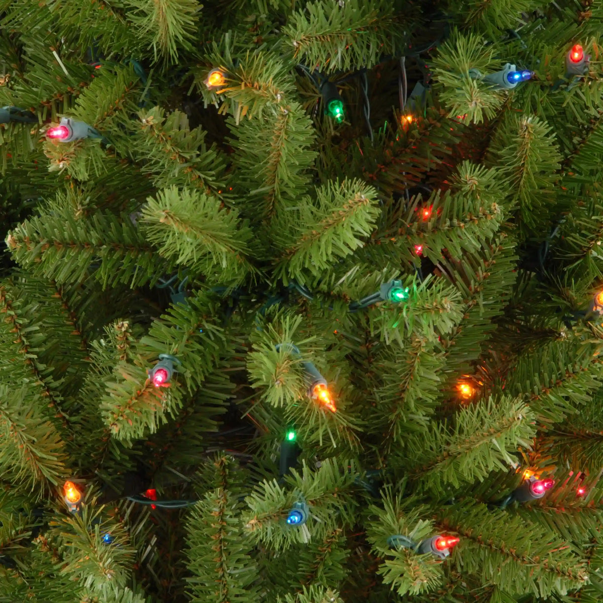 7 ft. Pre-Lit Kingswood Fir Pencil Tree with Multicolor Lights, Plug-In