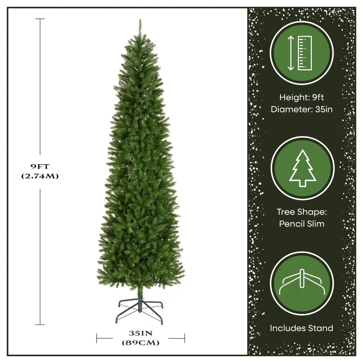 9 ft. Kingswood Fir Pencil Slim Tree
