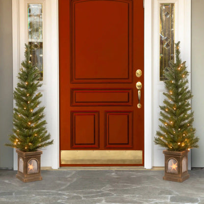 4 ft. Pre-Lit Leigh Valley Tree Set with Clear Lights, Plug-In