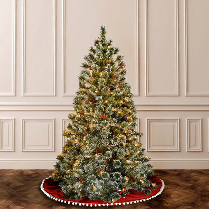 6 ft. Pre-Lit Cashmere Tree with Clear Lights, Plug-In