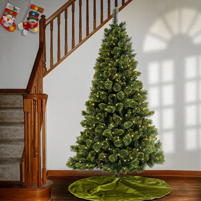 7 ft. Pre-Lit Maine Pine Tree with LED Lights, Plug-In