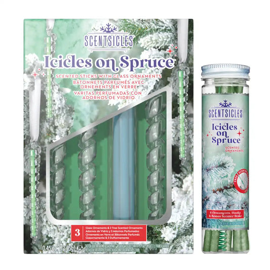 Scentsicles, 3pc Glass Icicles and Icicles on Spruce Stick Bottle Bundle