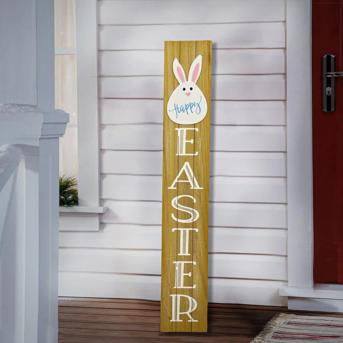 43 in. Easter Bunny Sign Porch Decoration