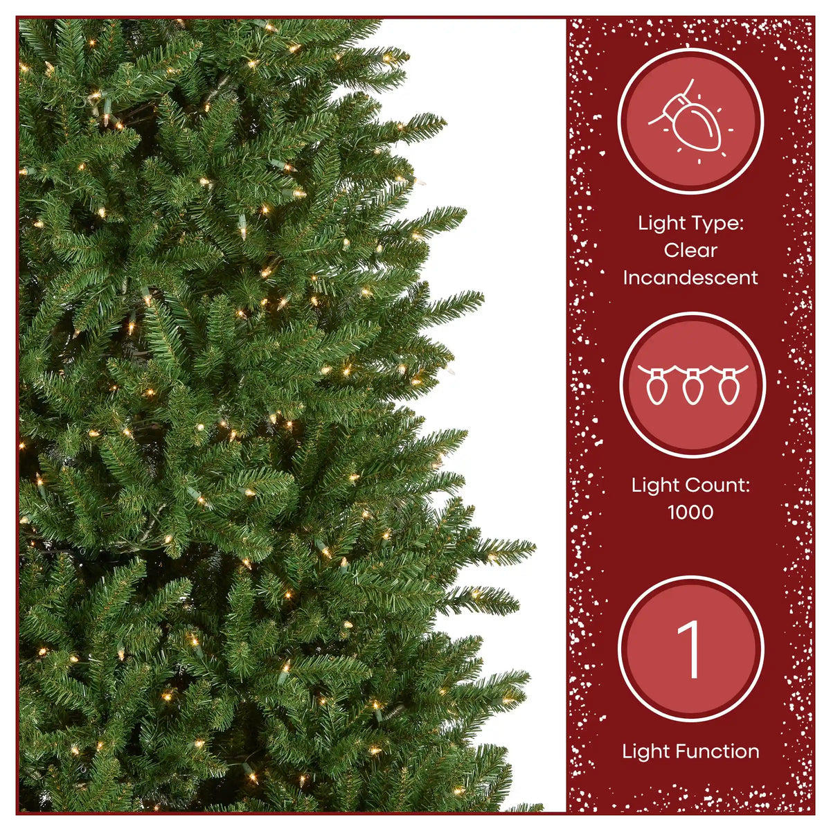 10 ft. Pre-Lit Natural Fraser Slim Fir Tree with Clear Lights, Plug-In