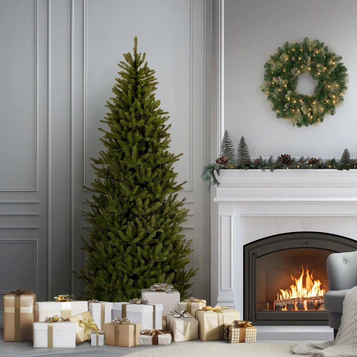 6.5 ft. Natural Fraser Fir Slim Tree