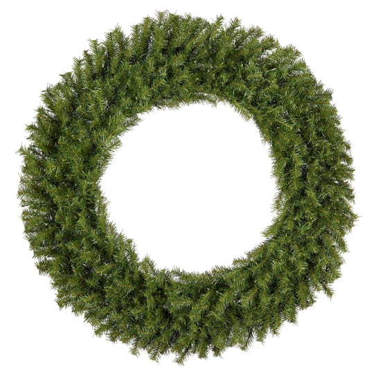 48 in. Pre-Lit Norwood Fir Wreath with Warm White LED Lights, Plug-In