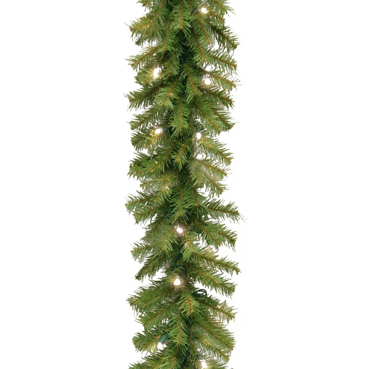 9 ft. Pre-Lit Norwood Fir Garland with Warm White LED Lights