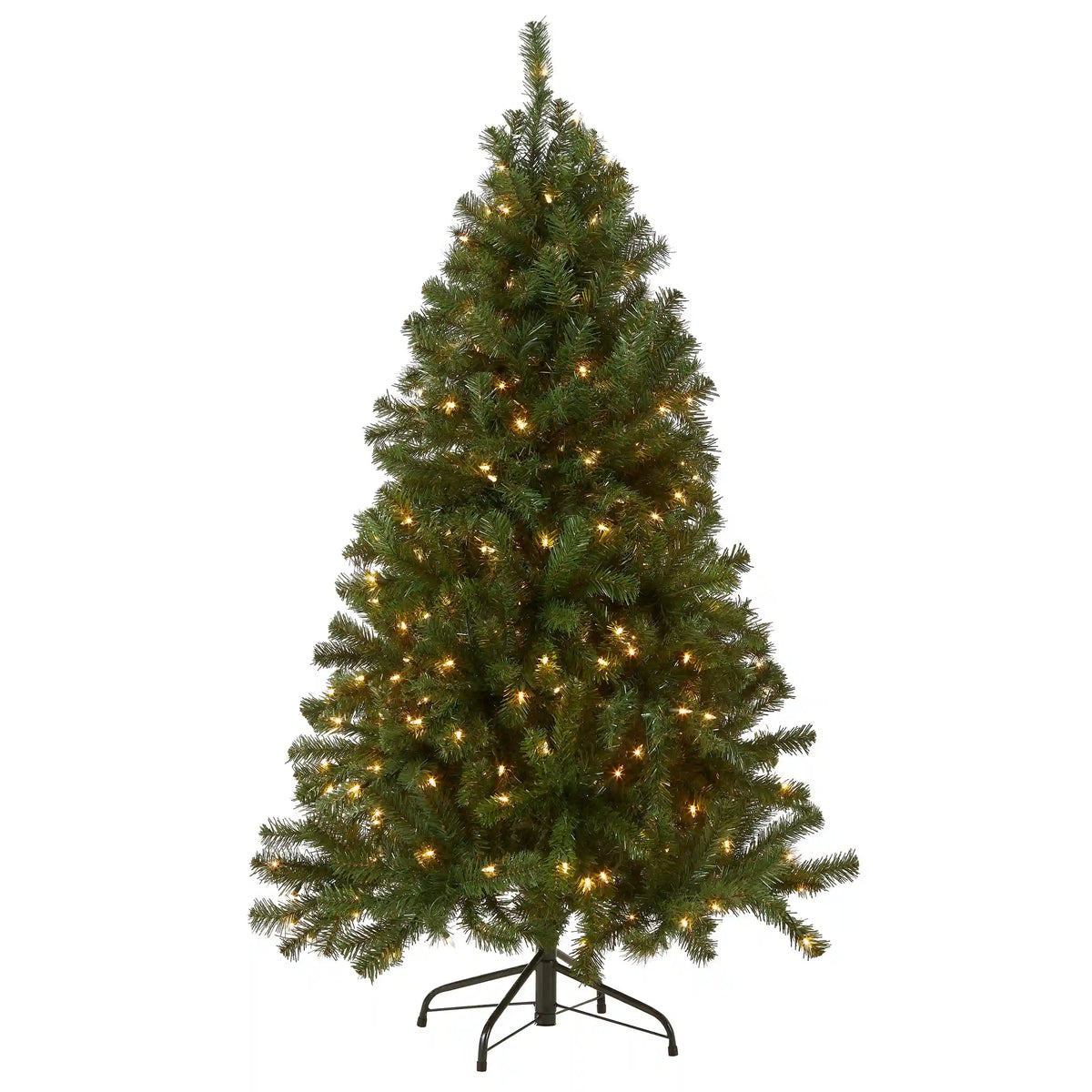 5 ft. Pre-Lit North Valley Spruce Tree with Clear Lights, Plug-In