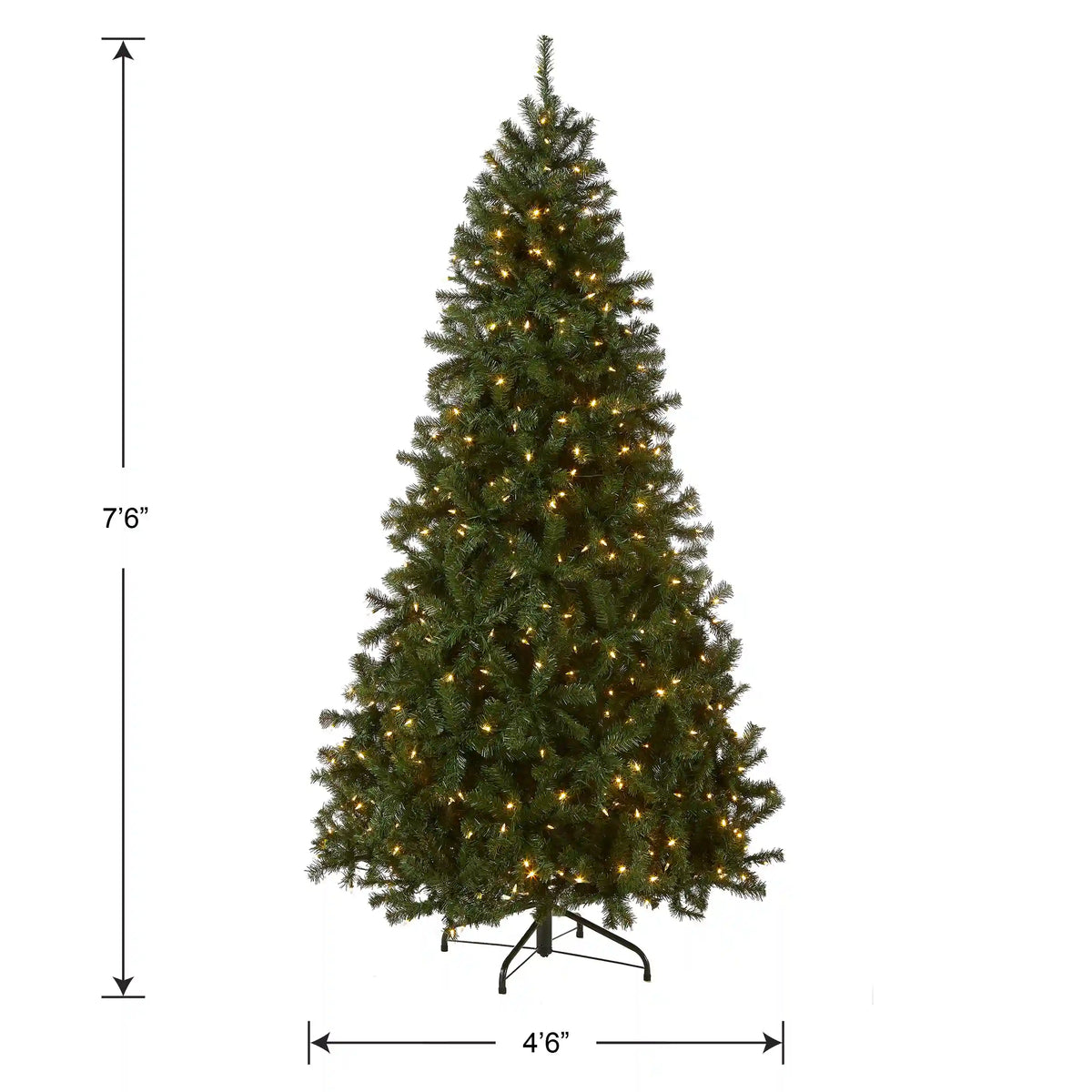 7.5 ft. Pre-Lit North Valley Spruce Tree with Dual Color LED Lights, Plug-In