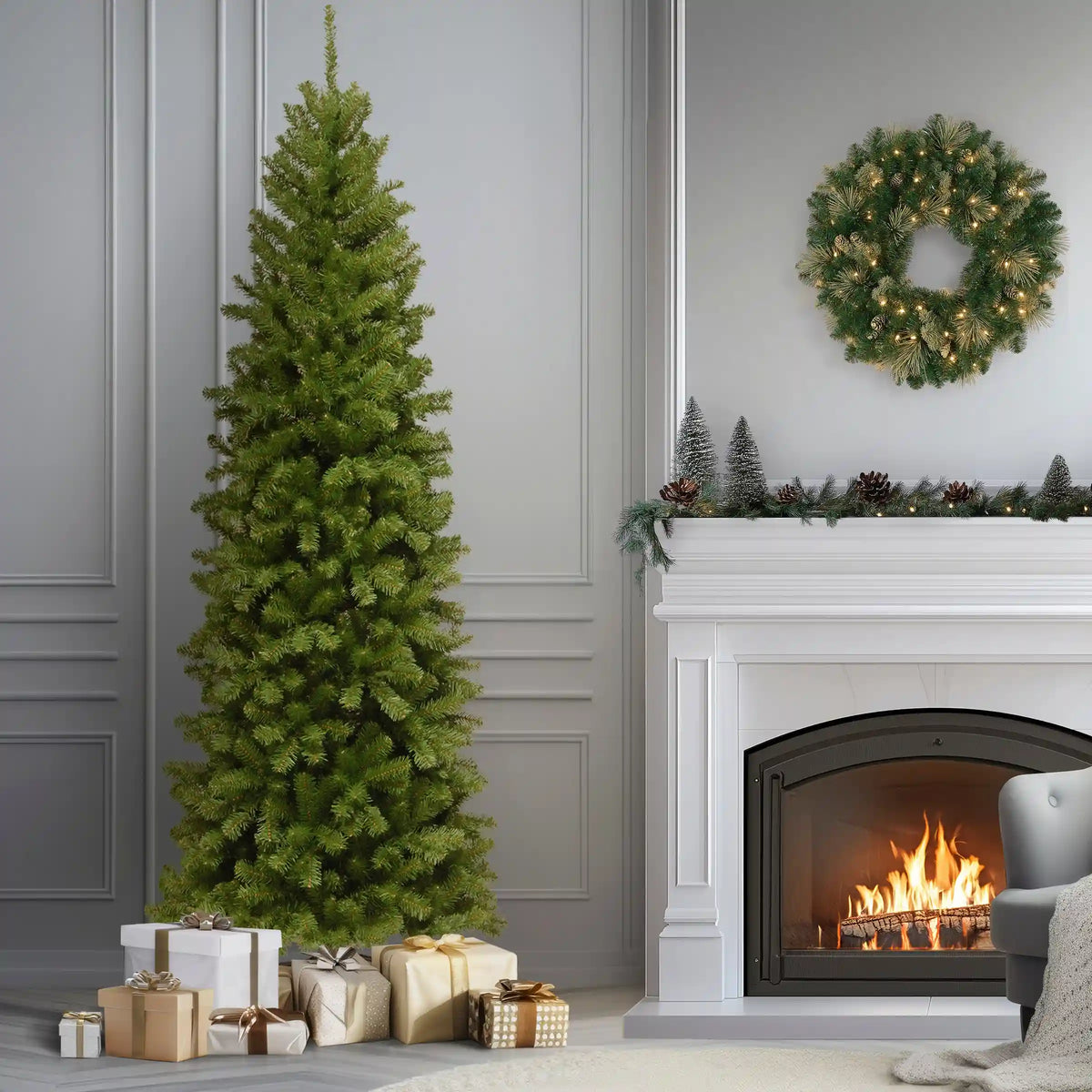 9 ft. North Valley Spruce Pencil Slim Tree