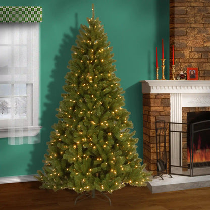 7.5 ft. Pre-Lit North Valley Spruce Tree with PowerConnect Dual Color LED Lights, Plug-In
