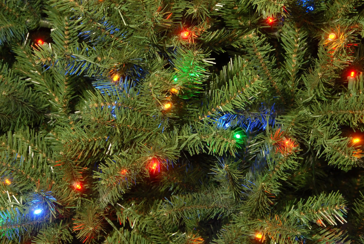 7.5 ft. Pre-Lit North Valley Spruce Tree with PowerConnect Dual Color LED Lights, Plug-In