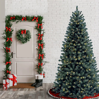 6.5 ft. Pre-Lit North Valley Spruce Blue Tree with Clear Lights, Plug-In