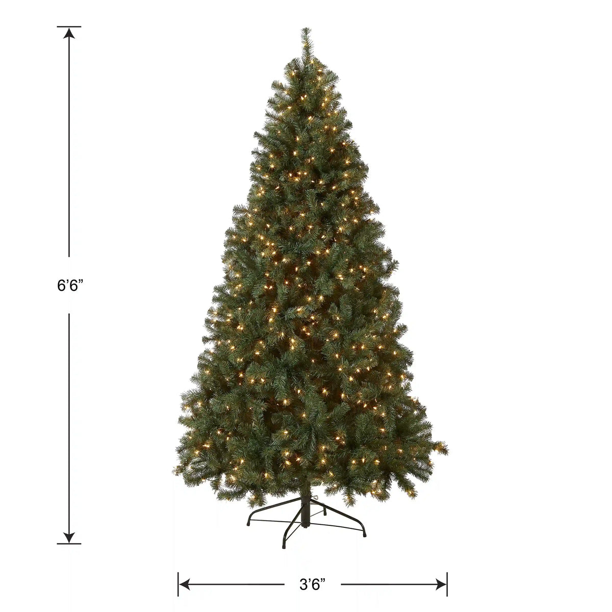 6.5 ft. Pre-Lit North Valley Spruce Blue Tree with Clear Lights, Plug-In