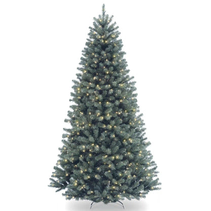 7 ft. Pre-Lit North Valley Spruce Blue Tree with Clear Lights, Plug-In
