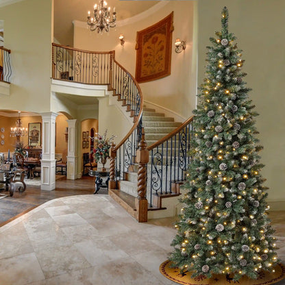 7.5 ft. Pre-Lit Oakley Hills Slim Tree with LED Lights, Plug-In