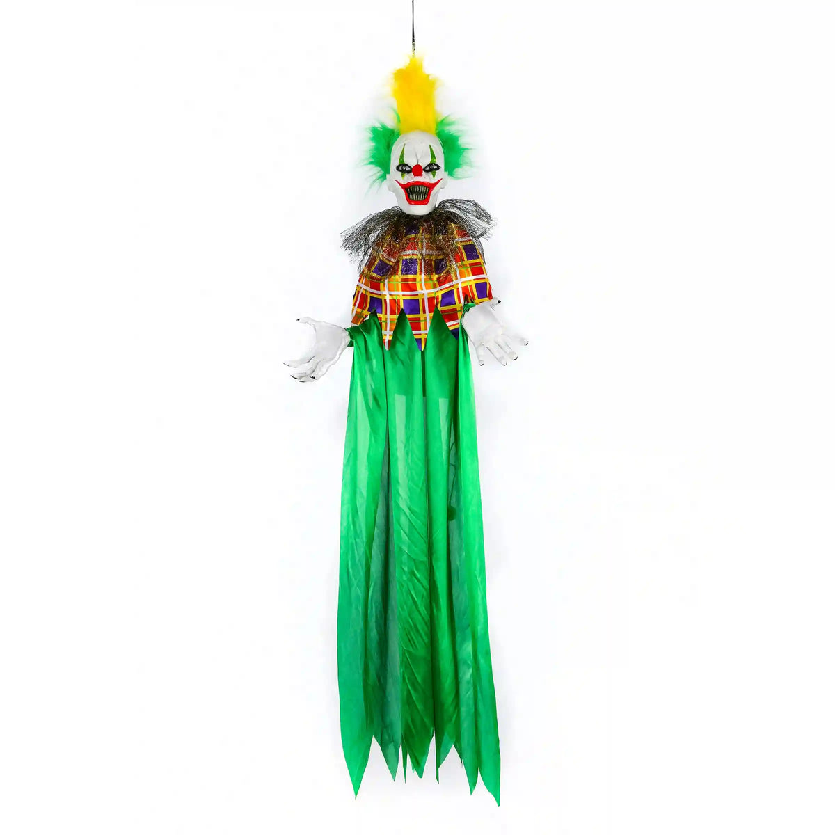 39 in. Halloween Pre-Lit Animated Scary Hanging Clown