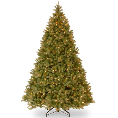 10 ft.Pre-Lit Downswept Douglas Fir Tree  with Clear Lights, Plug-In