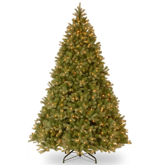 9 ft. Pre-Lit Downswept Douglas Fir Tree with Clear Lights