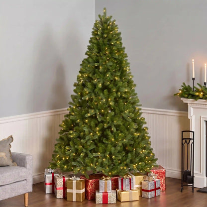 7.5 ft. Pre-Lit Downswept Douglas Fir Hinged Tree with 750 Dual Color LED Lights, Plug-In